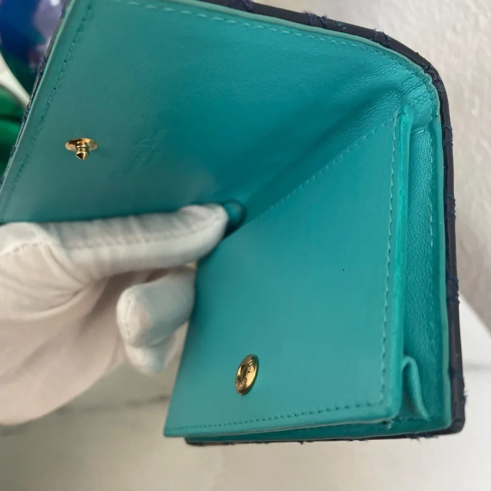 Christian Dior Patent Cannage Lady Dior Card Holder